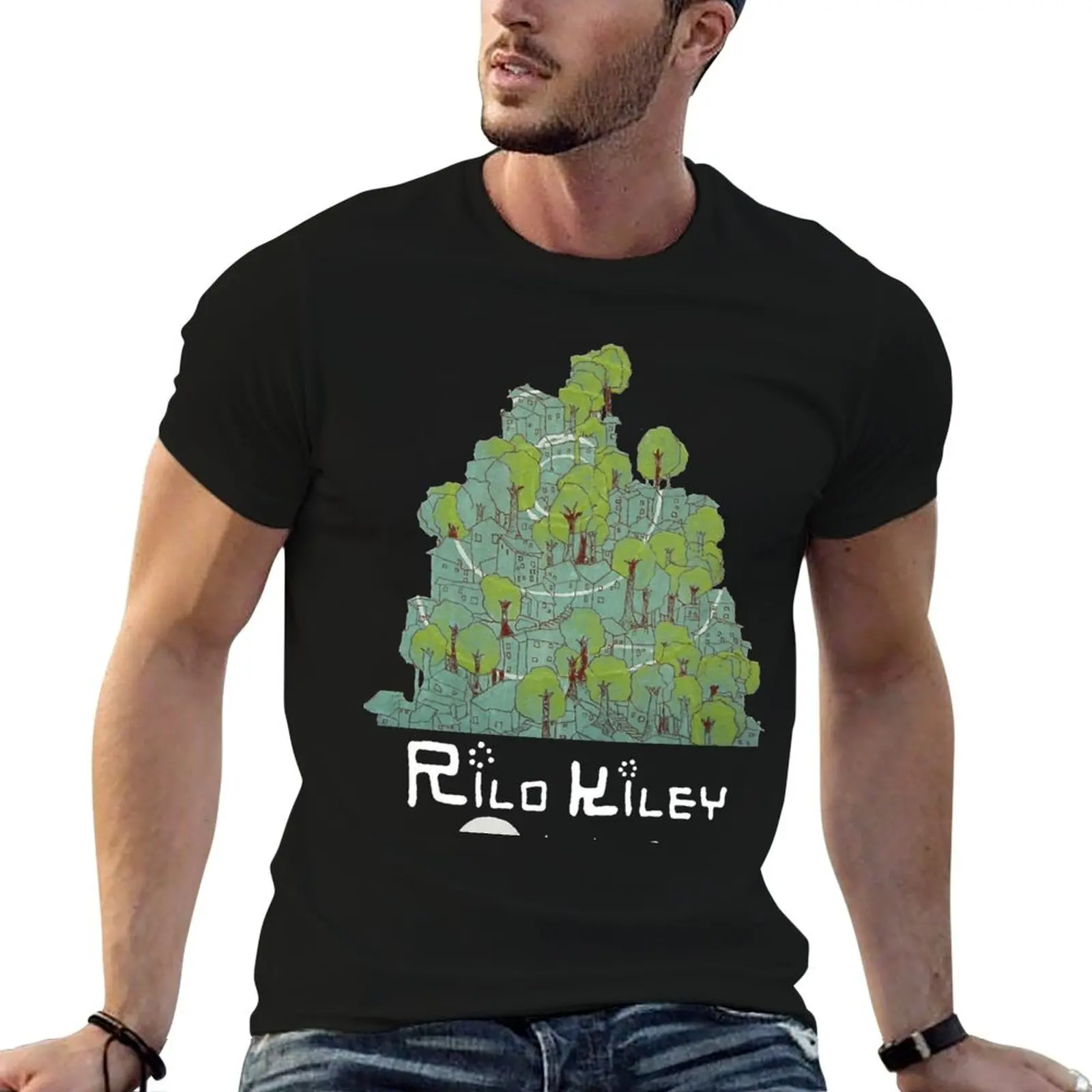 

RILO KILEY Essential T-Shirt men t shirt cotton 100% funny t shirts dark humor T-Shirt