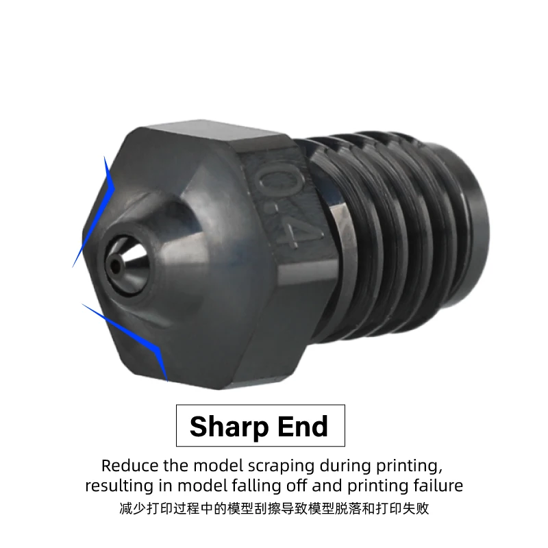 Mellow Phaetus Tungsten Carbide V6 Nozzle  High Speed Durable Reduce Stick For 3D Printer Nozzles M6 Prusa Voron VzBoT Hotend