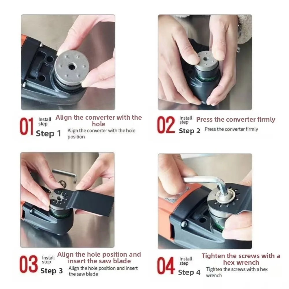 

Универсальный многофункциональный адаптер-конвертер из углеродистой стали с звездообразной застежкой, быстроразъемный адаптер, быстрая установка