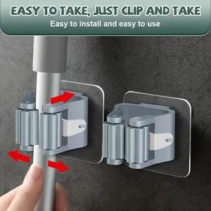 4 قطع ممسحة هوك لا حامل مشبك مكنسة الحفر مع سحر قوي ولا يوجد أثر الجدار معلق الجرف مع خطاف لاصق أفضل 8 مبيعات للمكنسة الكهربائية Lidl - رقم 1