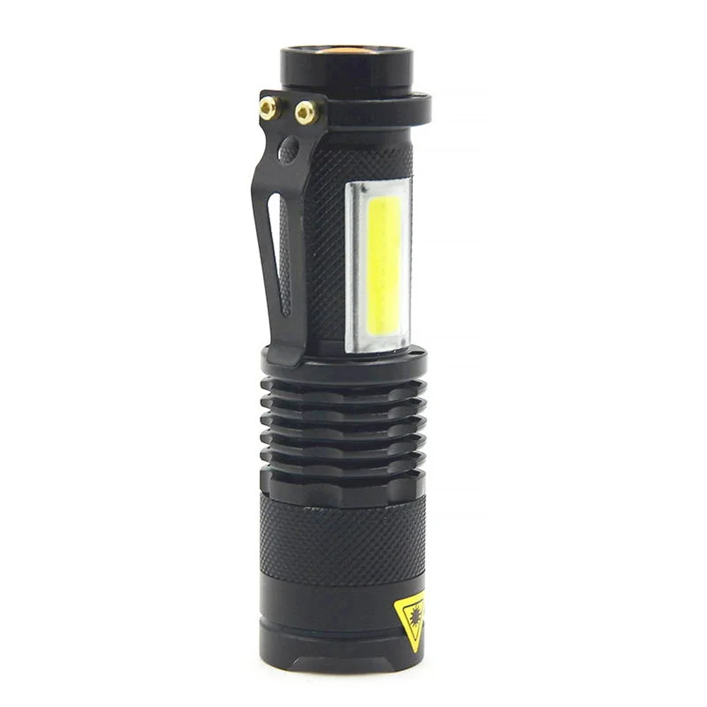 

MOONBIFFY Flashlight Portable Mini 3800LM XML-Q5+COB LED Torch Flashlight Use AA 14500 Battery Waterproof in Life Lighting