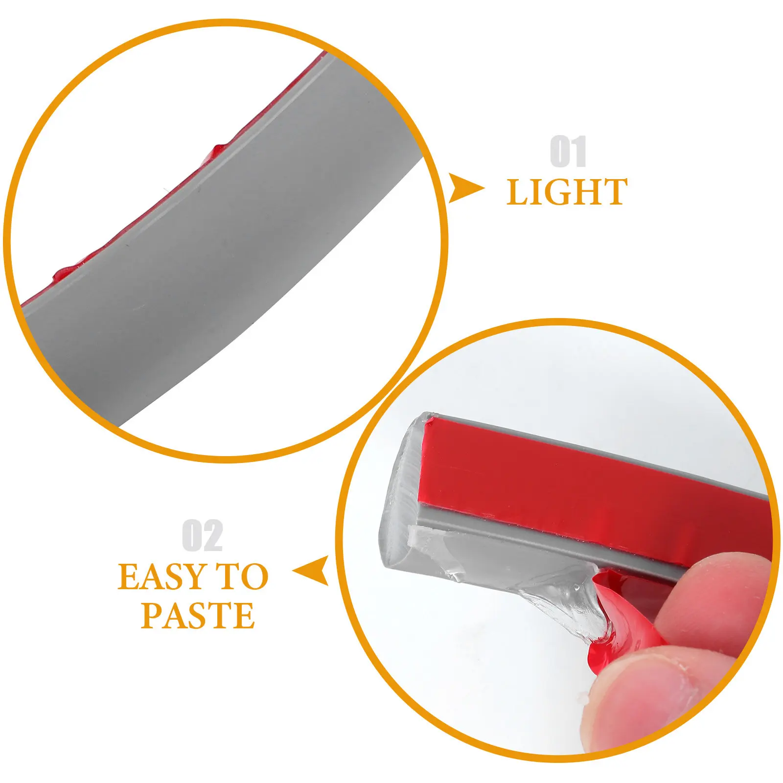 Molding Trim Corner Flexible PVC Decorative Adhesive Peel Stick Shower Water Stopper Splash Guard Wall Corner Strip for Bathroom