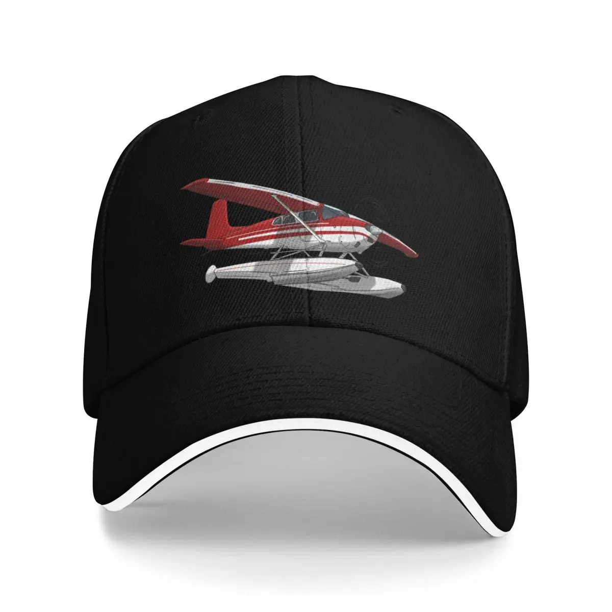 

Red Seaplane Baseball Cap Funny hats Thermal Visor designer cap sun caps Men's Luxury Women's