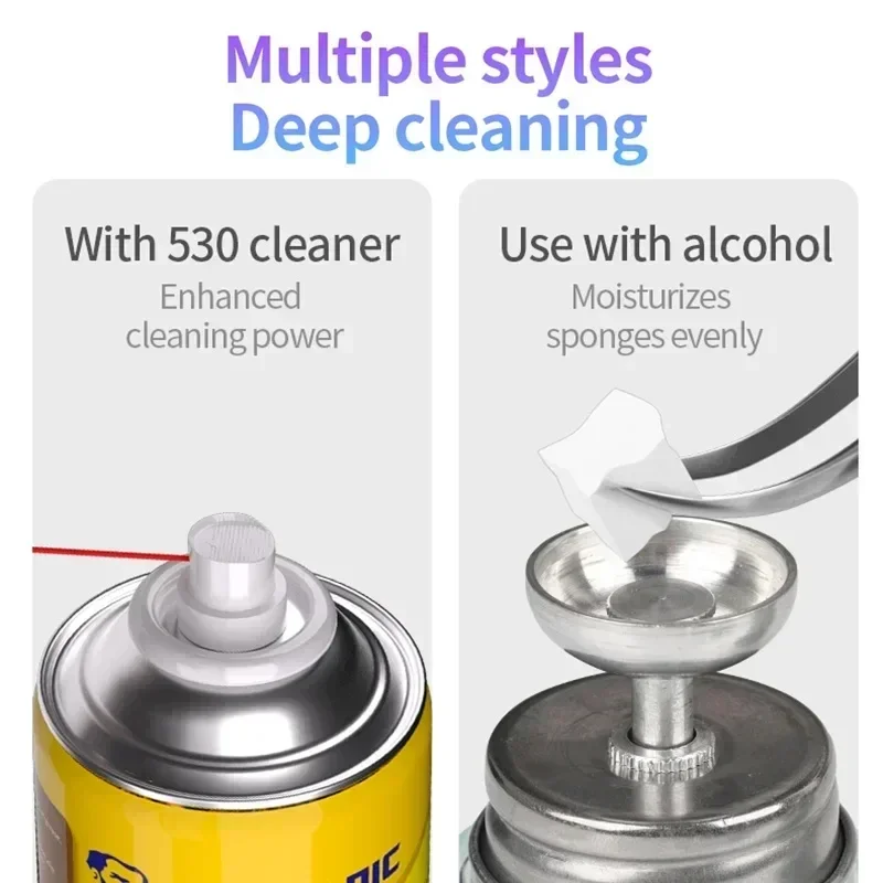 MECHANIC NC800 Nano Spong Cleaning  Precision Tweezers SS-046 3 In1 IC Phone Repair Cleaning Brush Repair Hand Tools Set