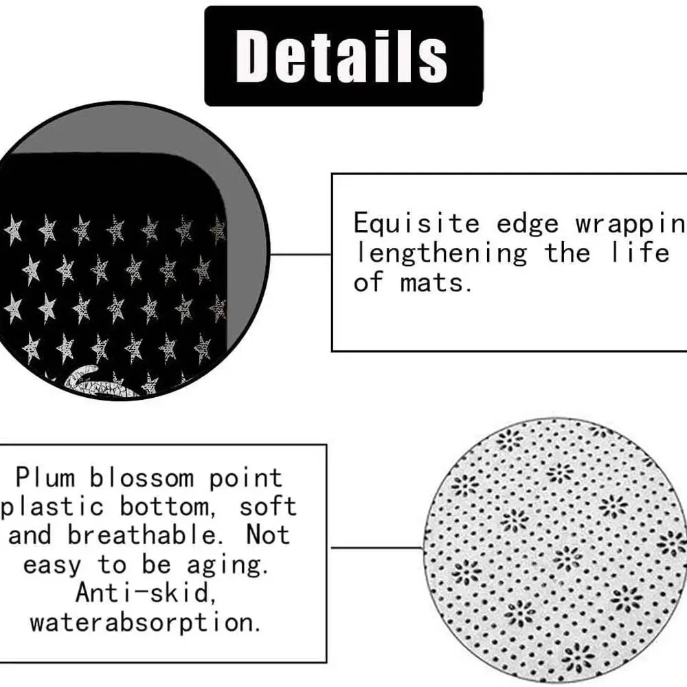 طقم ستائر دش مموهة مكون من 4 قطع مع علم أمريكي أسود وموضوع للحياة البرية، مثالي لديكور الحمام في المقصورة الريفية، غير قابل للانزلاق #6
