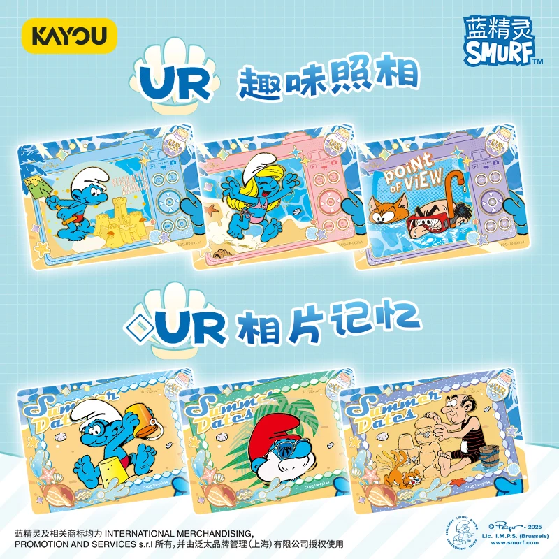KAYOU ホールボックス スマーフ ベイビー スマーフ カード スプライト マーベラス シリーズ パック SSR XR ‌ 限定版アニメーションコレクションカードおもちゃギフト