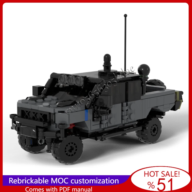 

320 шт. M250 MCV черный военный пикап модель MOC строительный блок кирпич креативная сборка игрушки дети популярный праздничный подарок