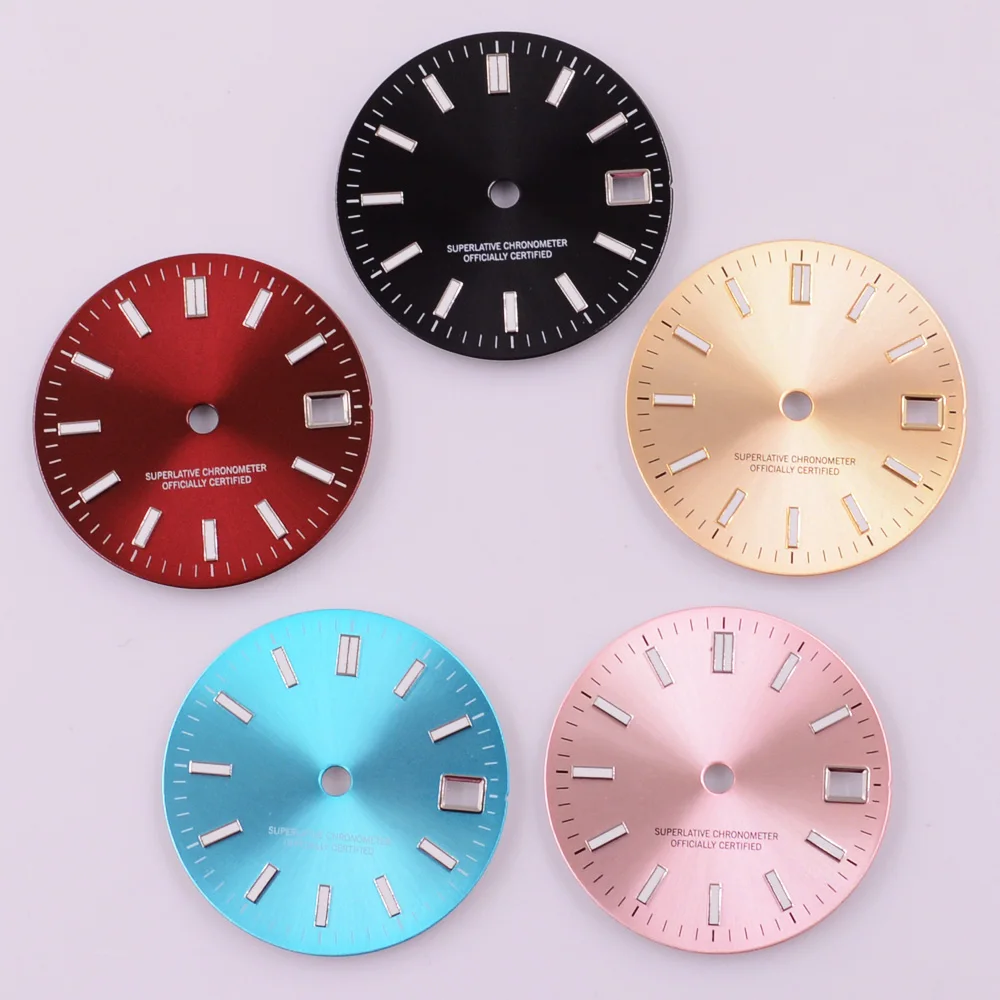 mostrador-de-relogio-luminoso-verde-de-29mm-esteril-rosa-dourado-preto-azul-vermelho-compativel-com-movimento-nh35-nh36-acessorios-para-relogios