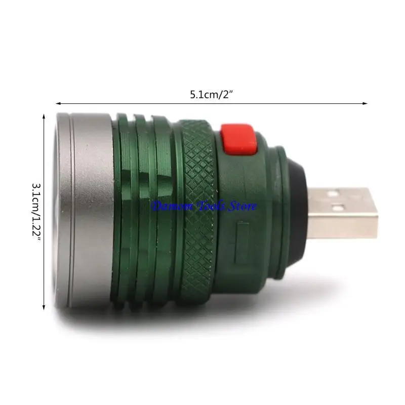 57BE LED مصباح يدوي مع إعادة شحن Torch Torch Mini Light Small Bright Handheld