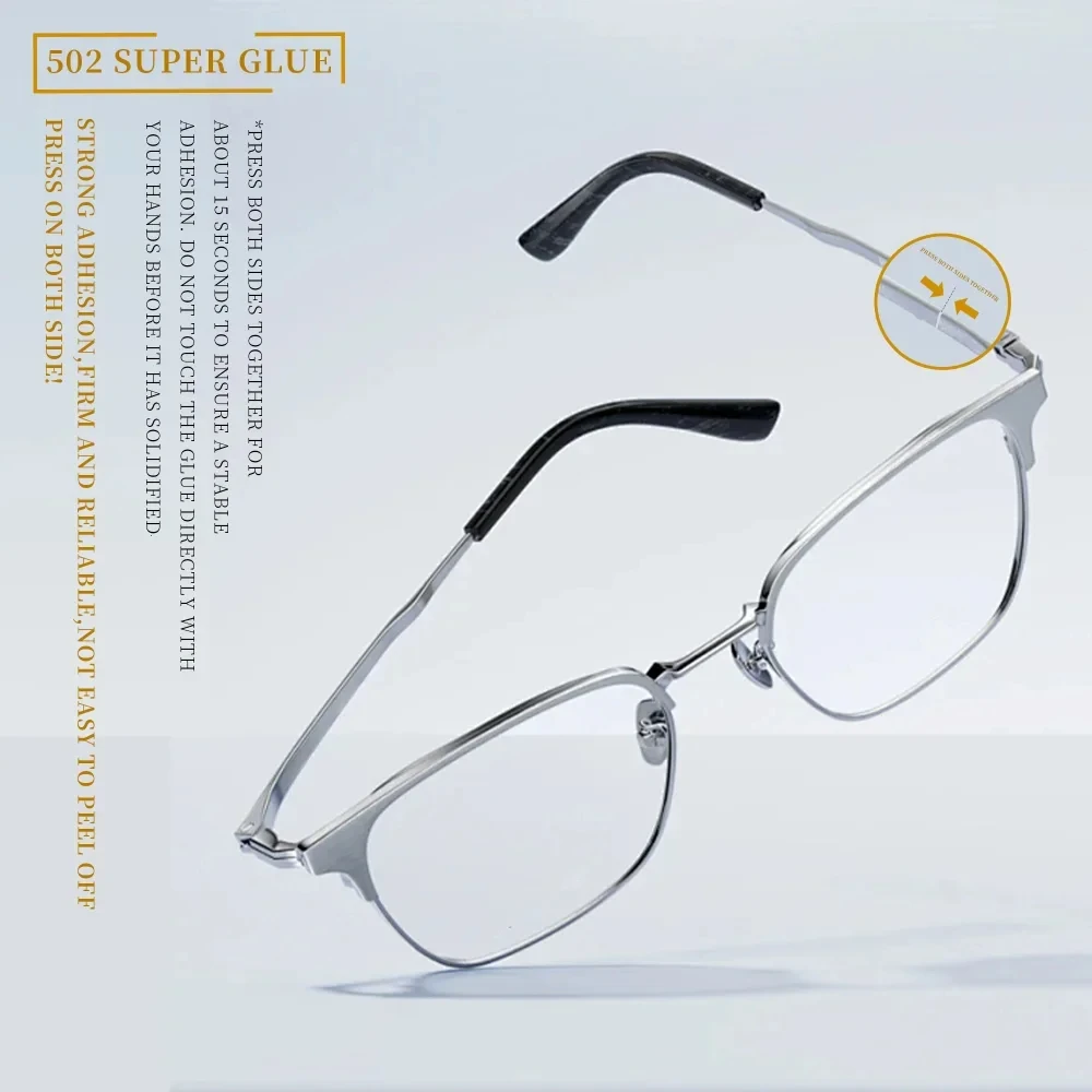 3ML/15ML Cianoacrilato Colla Istantanea Adesivo Forte Ad Asciugatura Rapida Trasparente 502 Super Colla per Gioielli FAI DA TE Giocattolo scarpe