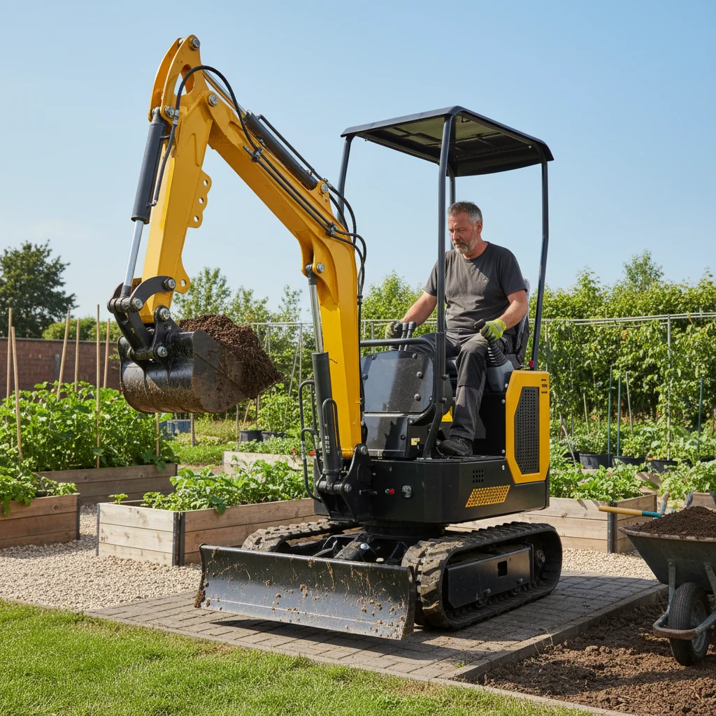 

1.8 Ton Hydraulic Crawler Excavator Mini Digger 360° Rotation Compact Engineering Machinery