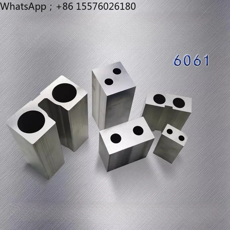 High-quality Double Hole Aluminum Square Tube 6061 Aluminum Alloy Hollow Pipe High-Quality DIY Material