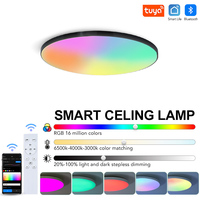 Tuya RGB Ceiling Lamp With Remote Control Dimmable 30W 36W Modern Led Smart Ceiling Lights Bedroom Living Room Home Decoration