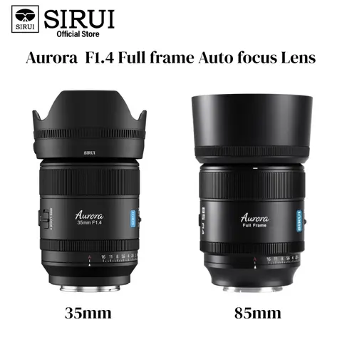 SIRUI Aurora 35mm 85mm F1.4 Full Frame Auto Focus Lens AF/MF Focus Switch Pro Prime Camera Lens for Sony E, FUJI X, NIKON Z, L
