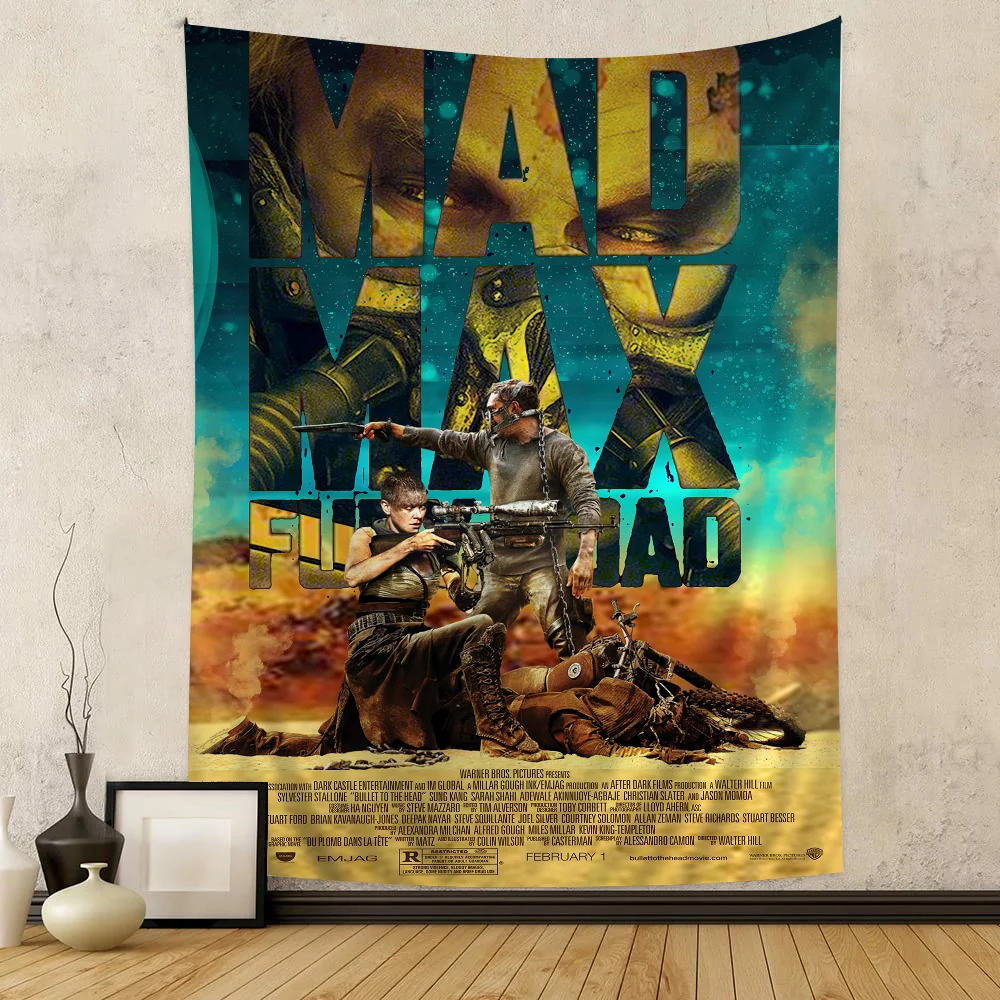 Mad Max Classic Movie Series Art DIY Wall Tapestry Hanging Tarot Hippie Wall Rugs Dorm INS Home Decor