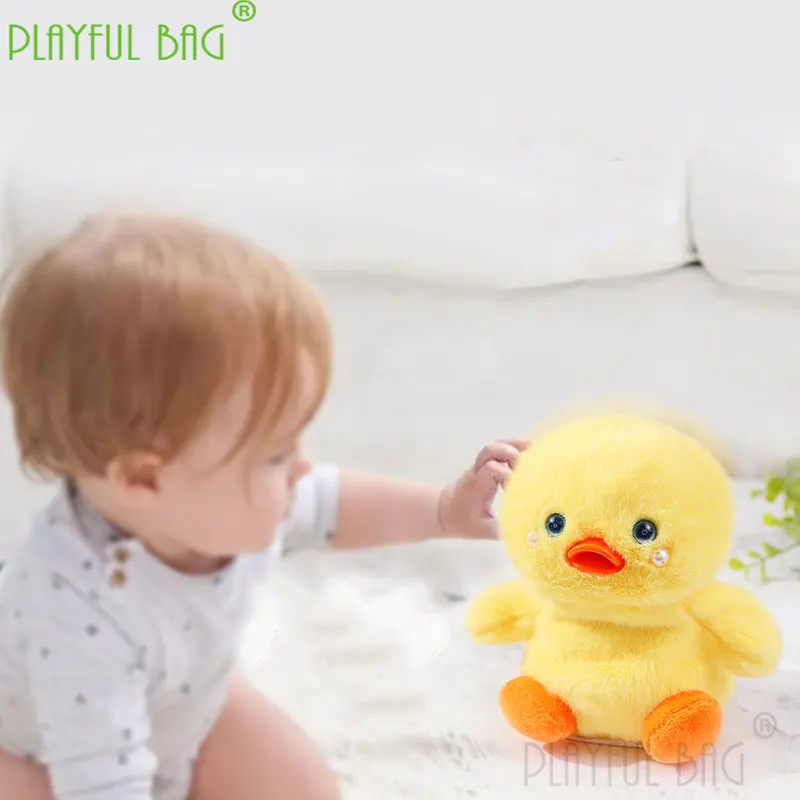 Muñeco de peluche eléctrico para niños, juguete divertido interactivo con grabación de animales, pato, oso, ratón, juguete de regalo de Navidad, vd91