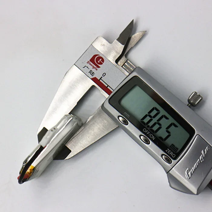 保護プレート付きリチウムポリマー電池,4軸,3.7v,380mah,702035,25c