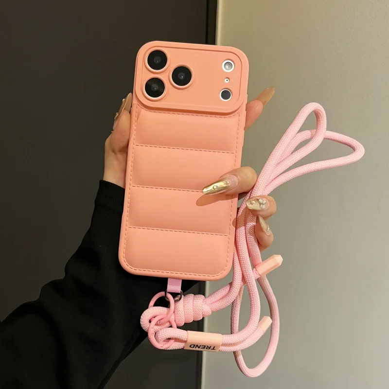 

Down Jacket Liquid Phone Case Compatible With iPhone 17 16 15 14 13 12 11 Pro Max Plus Shockproof Protective Case