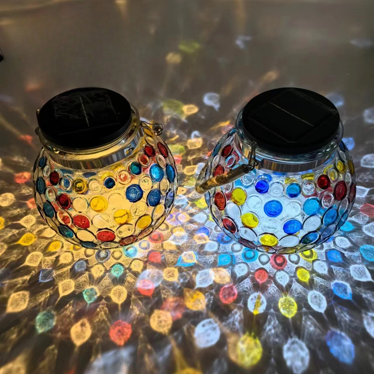 

Солнечная уличная газонная стеклянная бутылка с павлином, украшение для двора, балкона, сада, атмосфера желаний, ночник в горошек