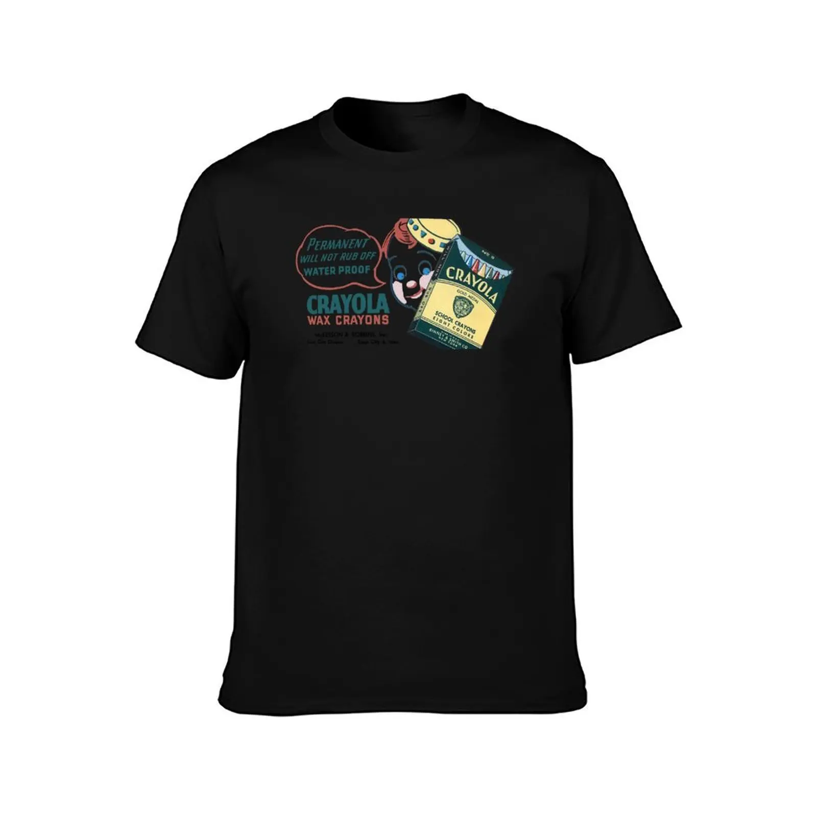 CRAYONS - COLOURFUL ADVERT T-Shirt, Summer Casual Cotton Tee, Oversized Streetwear Tops, Vintage Graphic Print, Unisex Men Women