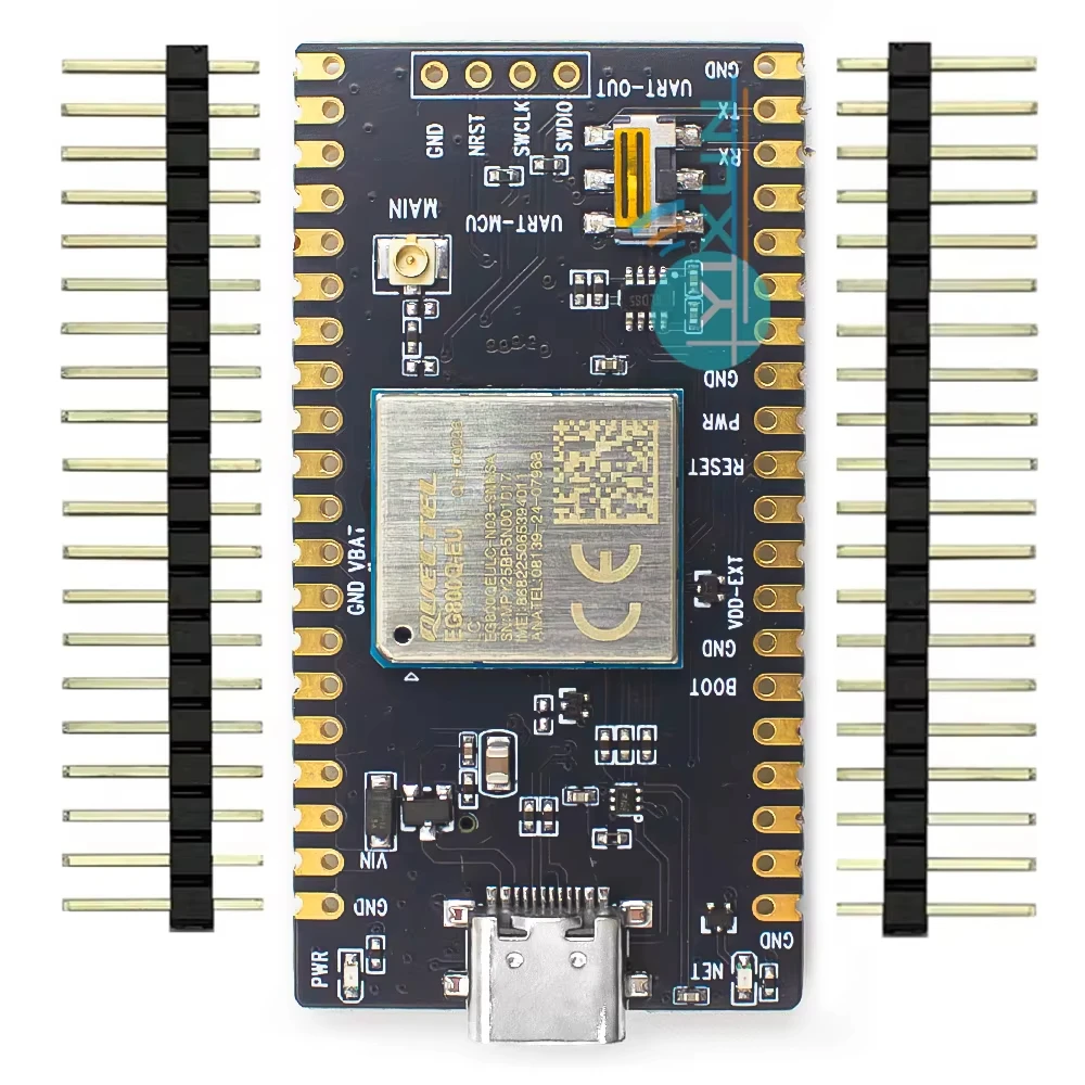 Quectel EG800Q-EU MCU STM32 40PIN DIP PCBA LTE CAT1 Module For Europe 2.4G WIFI Scan B1/B3/B5/B7/B8/B20/B28 Band SMS USB UART