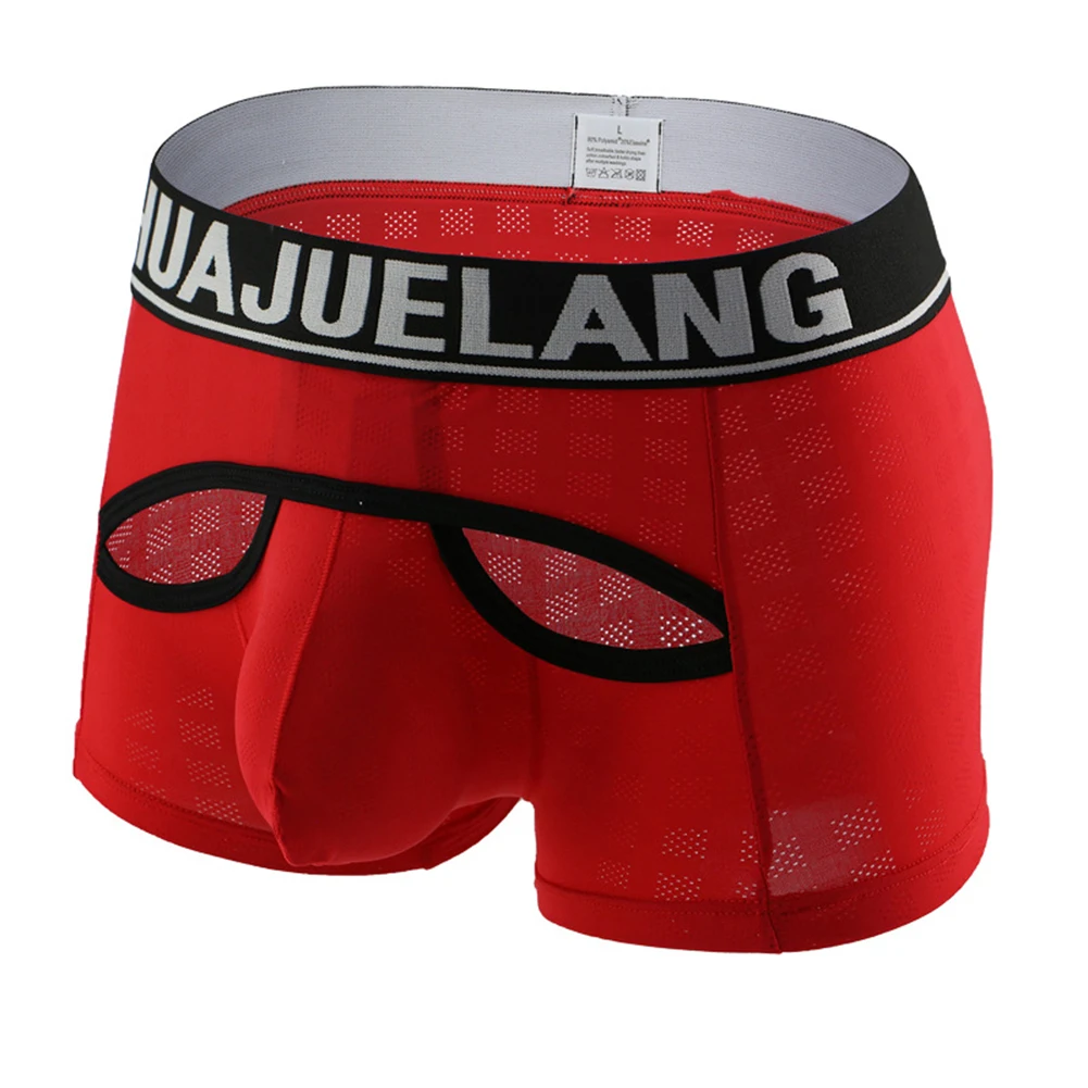 

Boxer Briefs Breathable Trunks Elastic Waistband Fashionable Design Sexy Breathable Underwear Boxer Casual Wear