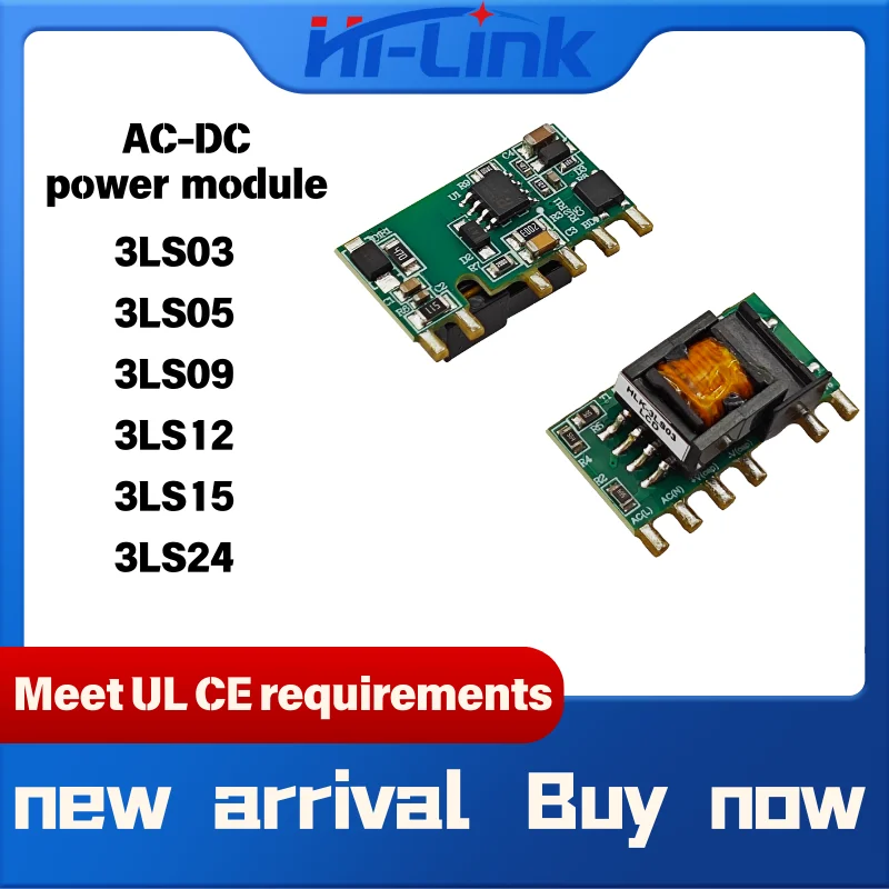 5 قطعة شحن مجاني منتج جديد HLK-3LS03 3LS05 3LS09 3LS12 3LS15 3LS24 3 واط يلتقي شهادة UL CE لوحدة الطاقة المنخفضة