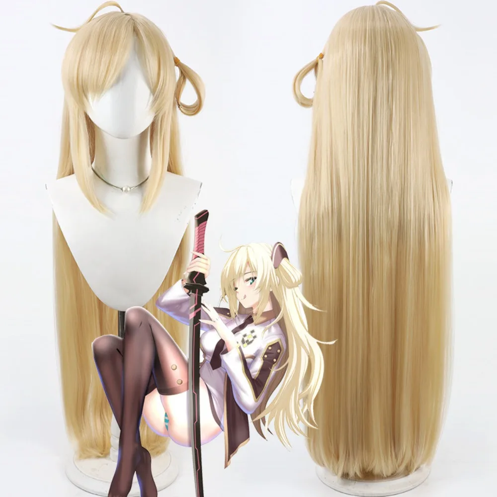 

Sky Striker Ace Cosplay Wig Long Straight Yellow Hair for Yu-Gi-Oh