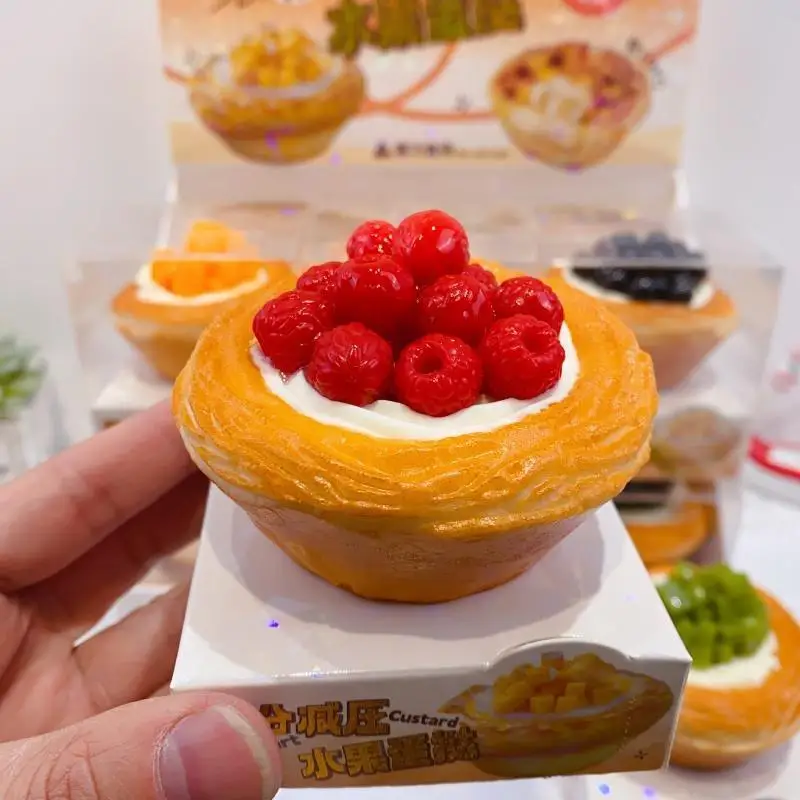 Cute Croissant Hot Dog Squeeze Toy Slow Rising Simulation Food Soft Mochi Toy Stress Relief Fidget Gift For Kids Adults