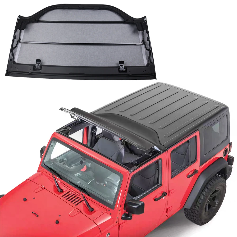 Lantsun J311 Car Roof Top Canvas Ceiling Protection Net for Jeep for Wrangler JK07-17
