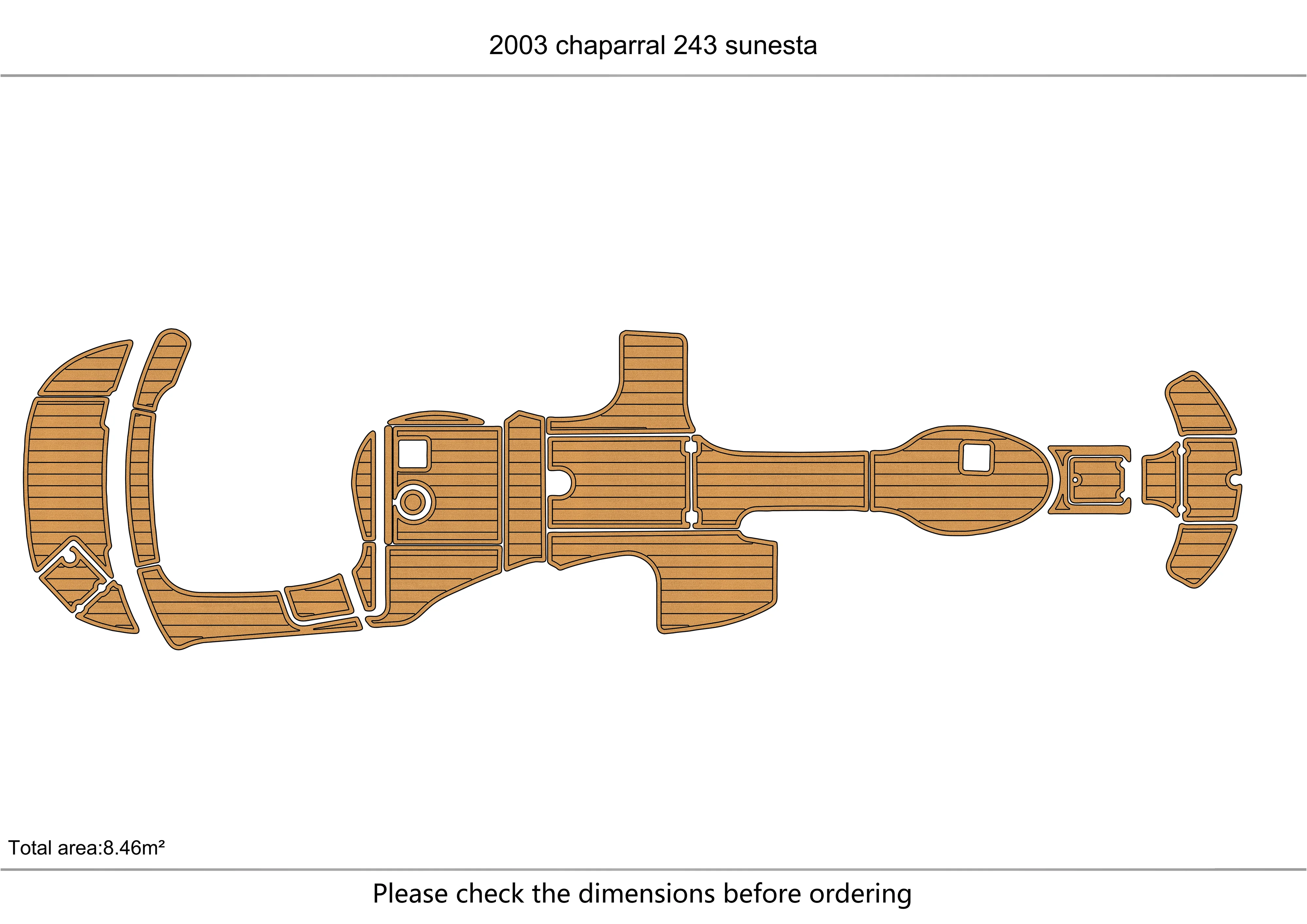 

2003 chaparral 243 sunesta Bow Cockpit platform 1/4" 6mm EVA fAUX carpet Water Ski Yacht Fishing Boat Non-slip mat floor