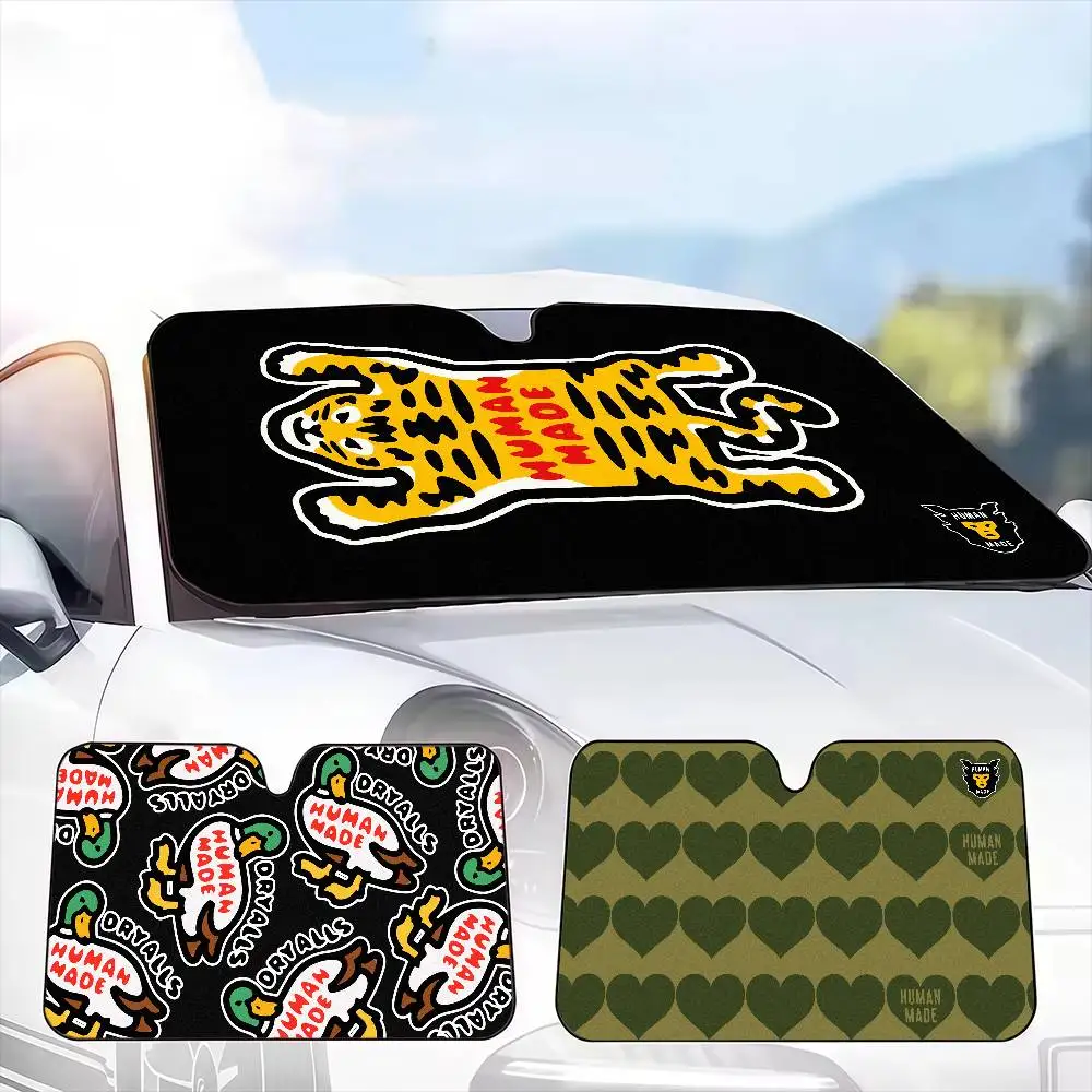 H-الإنسان صنع نيغو مظلة السيارات الستائر الشمسية حماية الزجاج الأمامي ظلة الشمس الظل السيارات الشمس قناع سيارة يغطي #3