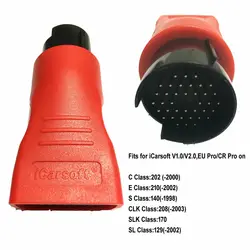For ICARSOFT ITEMS ONLY iCarsoft BENZ-38PIN RED Adapter OBD 1 Connector,for C 210,S140,CLK208,SLK170, SL129
