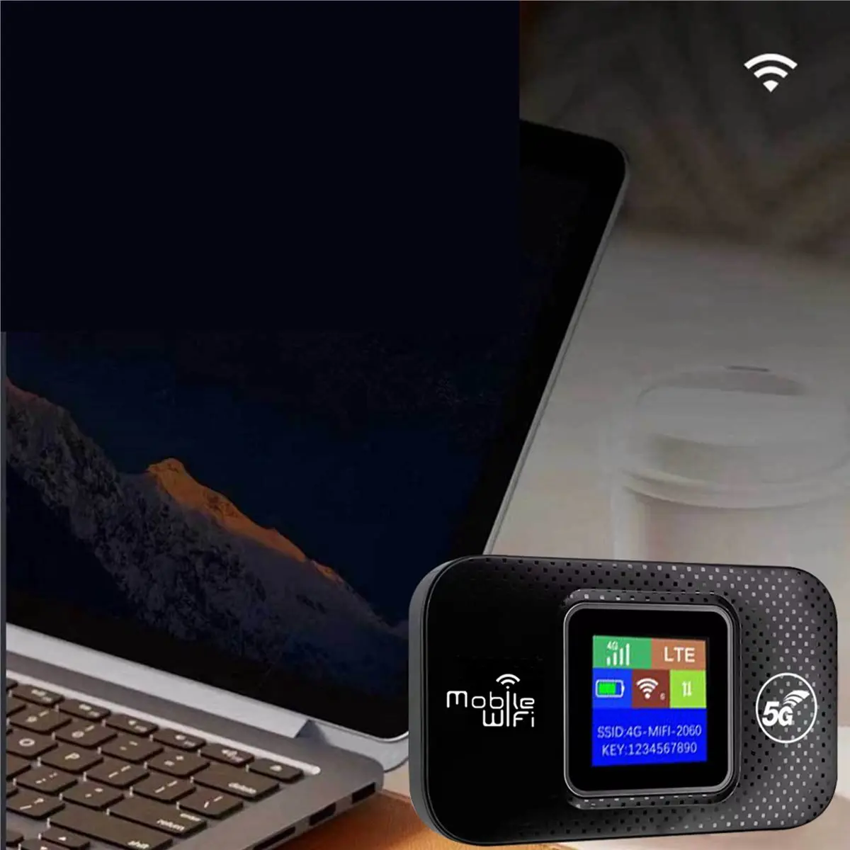 A14M Pocket MIFI 4G LTE Router Color Screen WiFi6 Wireless Router 150Mbps Hotspot WiFi Modem Car Mobile Broadband