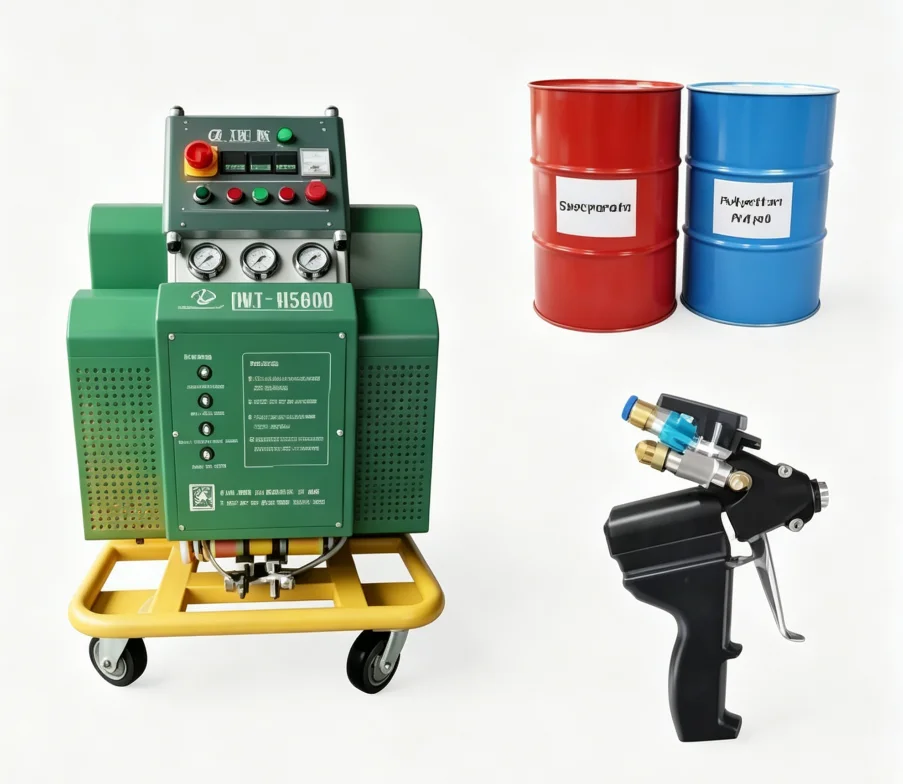 Two-component Polyurea Polyurethane Foam Insulation Spray Machine  High Pressure Polyurethane Insulation  Polyurea Waterproofing