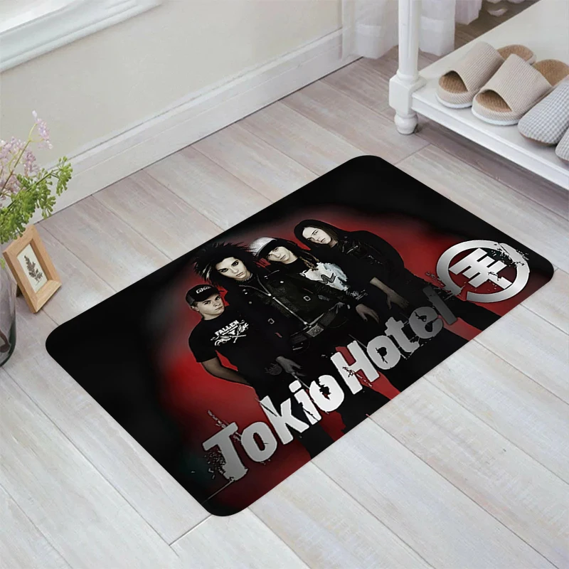 

Tokio Hotel Band Floor Mat Kitchen Carpet Room Rugs Doormat Entrance Door Home Carpets Balcony Foot Rug Mats Bathroom Bath House