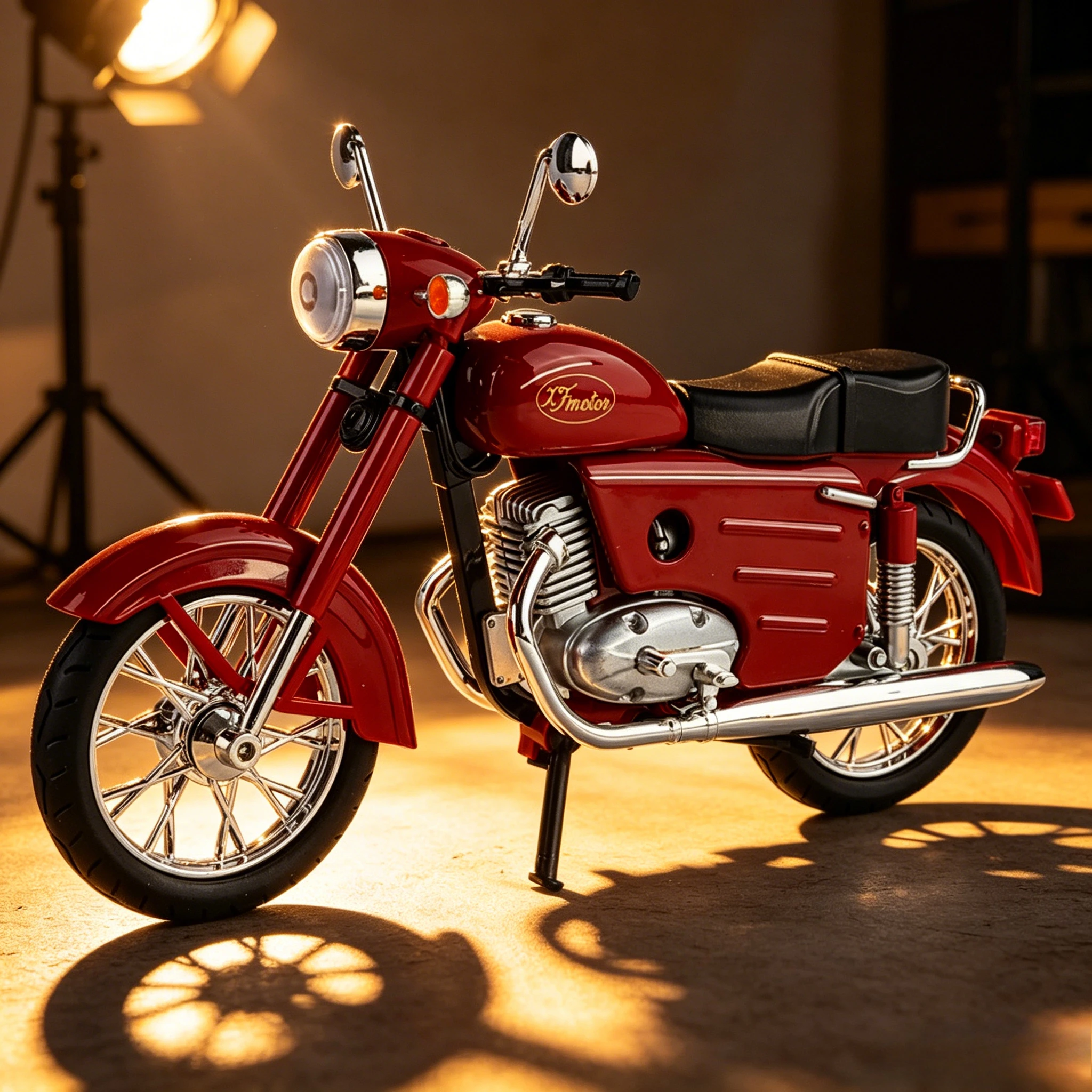 

1:10 Happy 250 Model Toy Motorcycles Alloy Diecast Sound Light Shock Absorption Rubber Tires Simulation Motorcycle for Gift
