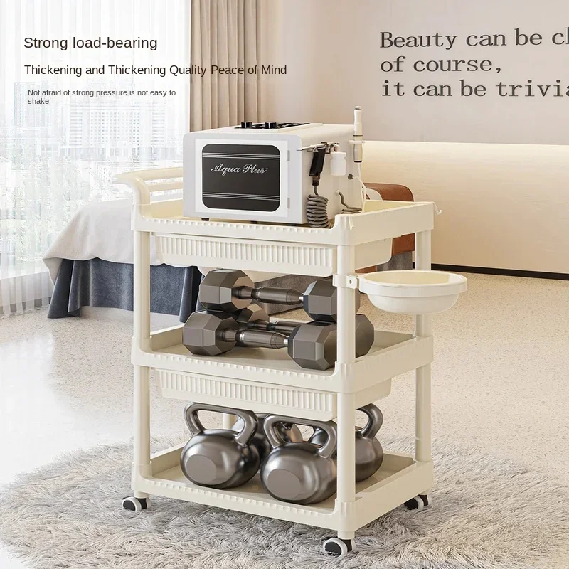 Portable Cosmetics Trolley Aesthetic Organizer Cart with Wheels Ideal for Beauty Rooms Estheticians and Salons