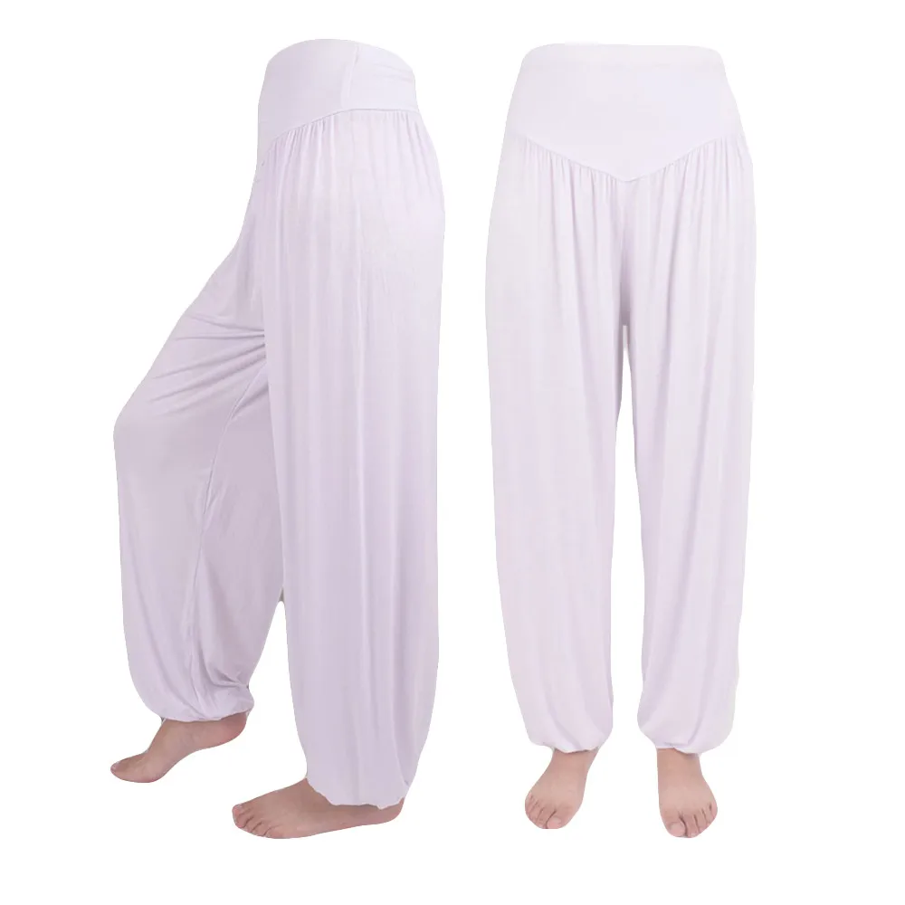 Comodi pantaloni da Yoga per donna pantaloni sportivi da ballo sportivi da Yoga in morbido cotone Casual elasticizzato da donna 2024