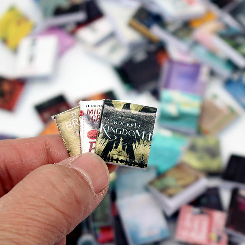

100 Classic Mini Flip Books for Dollhouse Furniture Decor; Assemble Your Own Doll Toy World