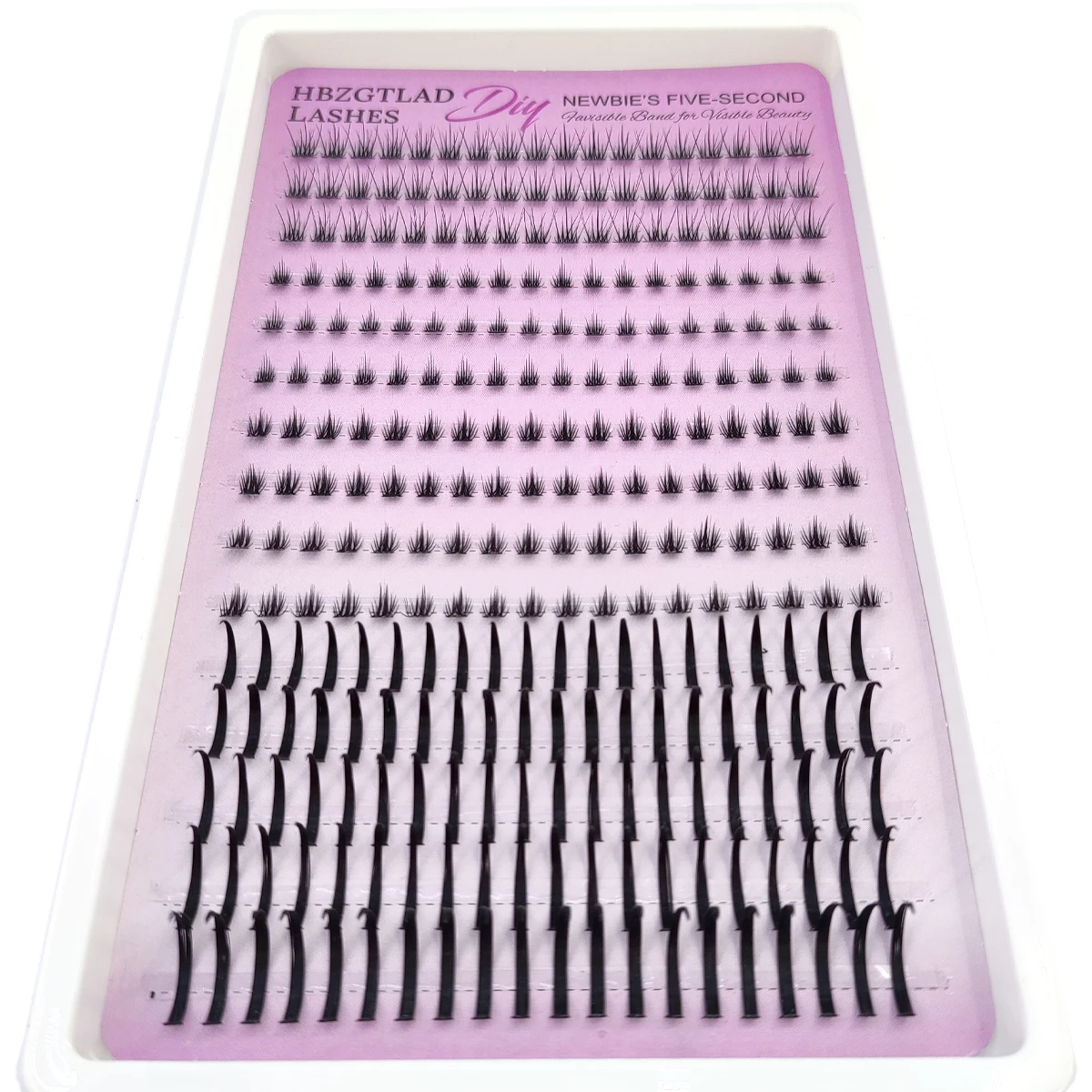 HBZGTLAD Bottom&Spiky Lashes Clusters Volume Individual Lashes Cluster Extensions Spikes Lashes Clusters DIY Fairy/Manga Eyelash