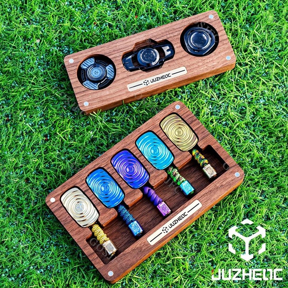 JUZHEDC Aufbewahrungsbox Massivholz Display Box Fidget Spinner Multifunktionale Aufbewahrung Push Slider Display Stand