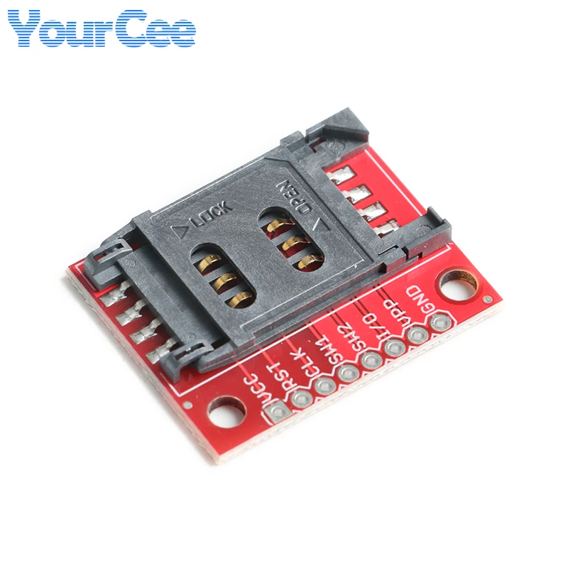 2pcs/1pc SIM Card Socket Breakout Holder Adapter Plate Module with Pin Header