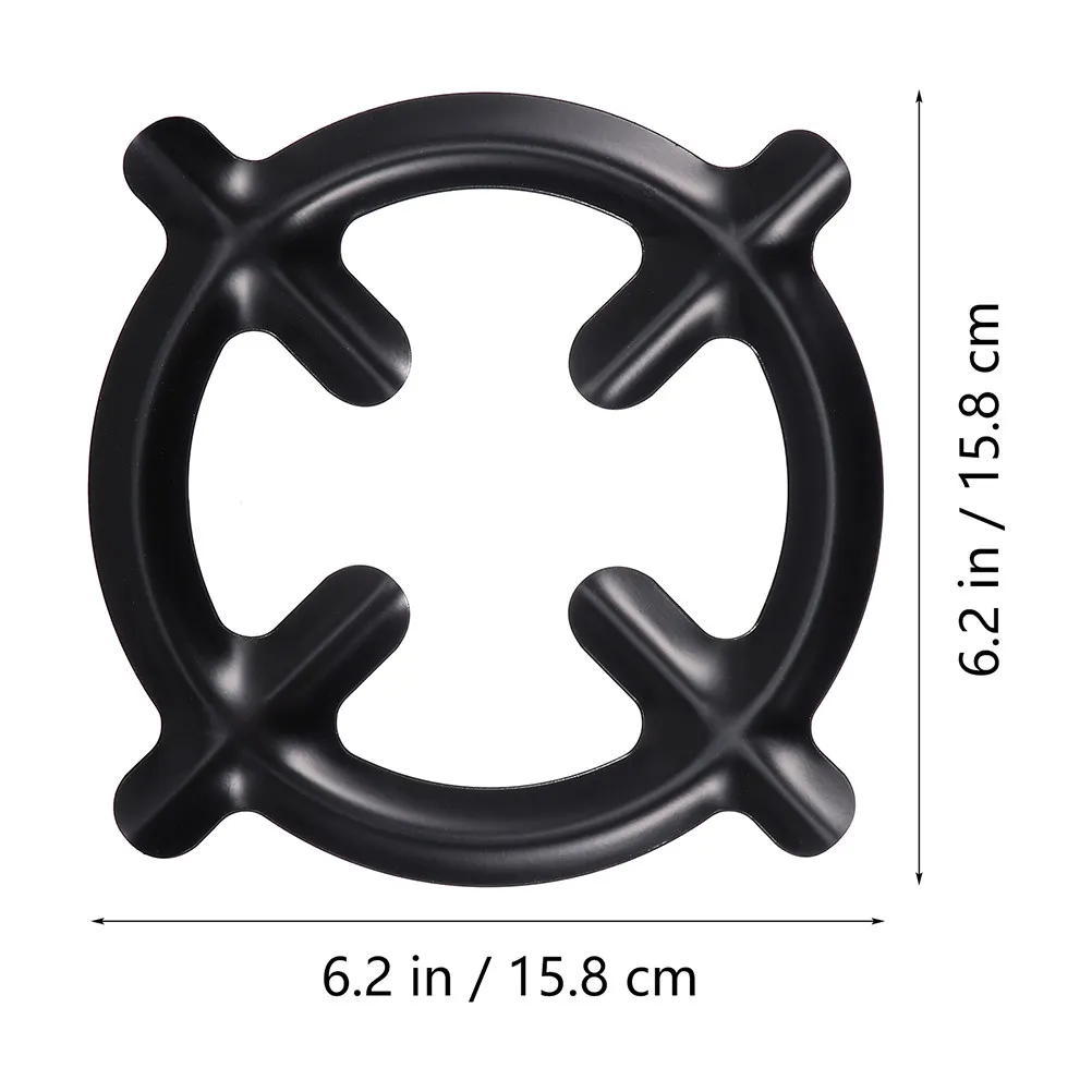 4Pcs Strong Iron Pot Stands Fine Workmanship Gas Ring Reducer Stove Cooker Plates for Coffee Pots Milk Pots Wok Support