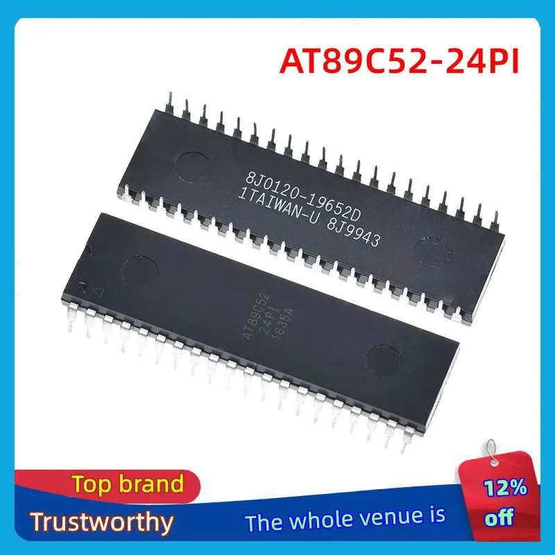 1/3 قطعة AT89C52-24PI AT89C52