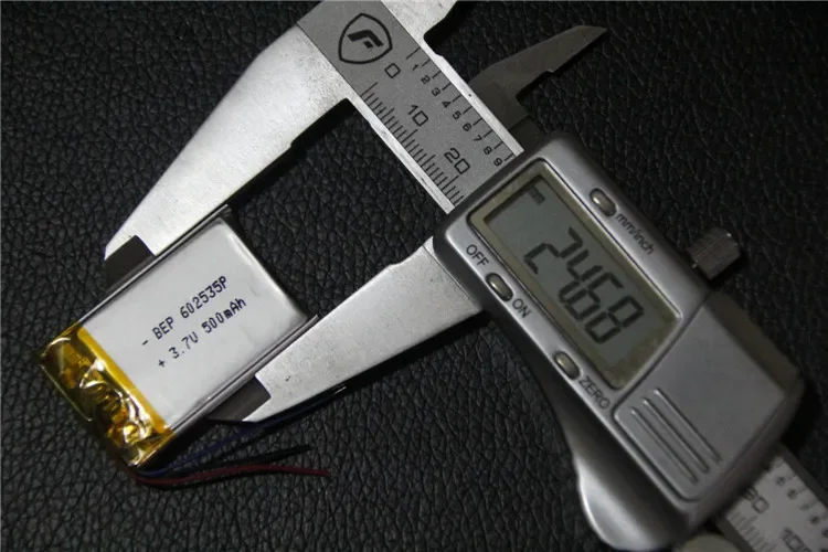 폴리머 리튬 배터리 602535 녹음기 MP3 전자 개 MP4, 3 선 500 mA 패키지 포스트 충전식 리튬 이온 셀, 3.7V