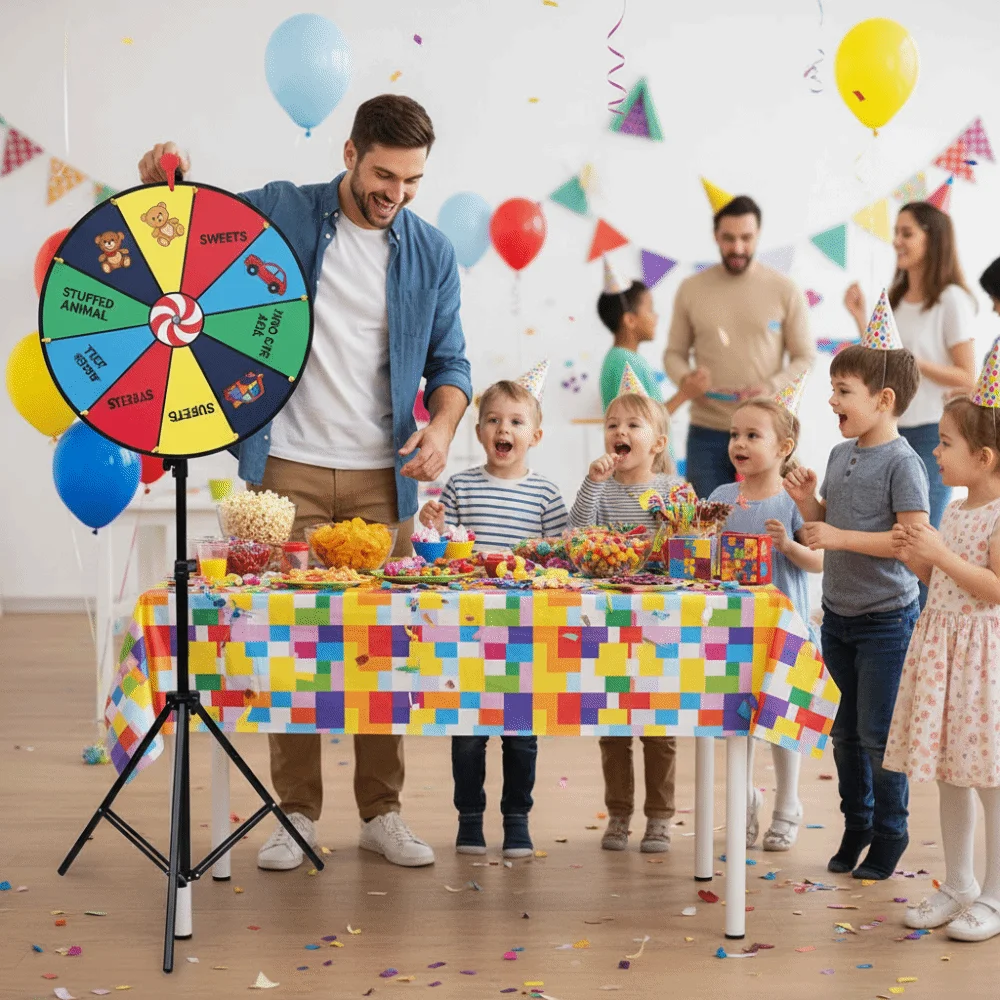 

Новый 40/50/60 см призовое колесо Win Fortune, складной штатив, вращающееся колесо, спиннер, игра, цветная рулетка, колесо для вечеринок