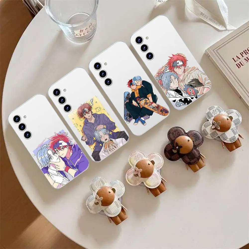 Amine S-SK8 The Infinitys Custodia per telefono trasparente anti-impronte per Samsung Galaxy A52, A12, A51, S24, S23, S22ULTRA, S21 Edge, S20LI