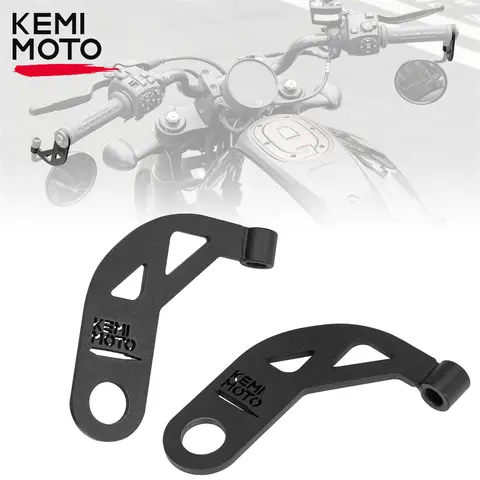 KEMIMOTO 오토바이 백미러 Sportster S RH 1250 2021-2024 사이드 미러 브래킷 미러 모토 어댑터 용 익스텐더 브래킷