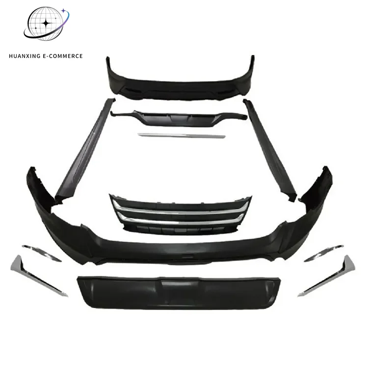 Factory Direct SaleCar Accessories for to Yo Ta Harrier 2014-2017 Upgrade to M Style New Model Body Kits Glowing Grille Front Li
